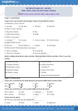 Đề thi giữa kì 1 Tiếng Anh 6 iLearn Smart World - Đề số 8
